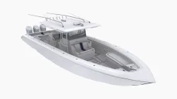 Midnight Express 37ft Open Boat Low-poly 3D model