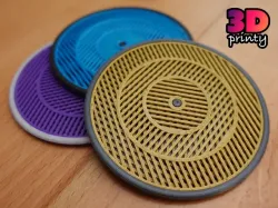 Moving Moiré Pattern Coaster