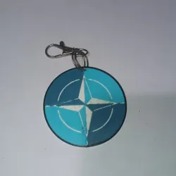 NATO emblem keychain