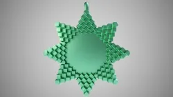 Octagonal Star Necklace 3D print model