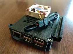 Octoprint - Raspberry Pi3 case with external Noctua fan