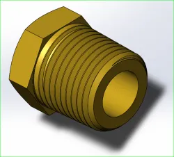 Parker 218P-6  3/8" MNPT Brass Plug
