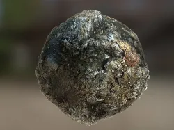 PBR Material Texture set 005 Metallic Lava Volcano Remains Texture