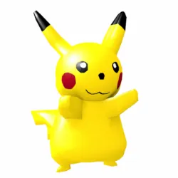 Pikachu Medium Poly 3D model