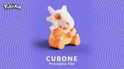 Pokemon Cubone Character 3D print model
