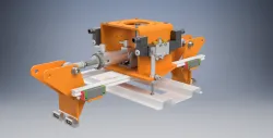 Robot gripper for plastick box