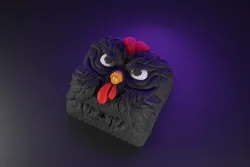 Rooster Keycap 3D print model
