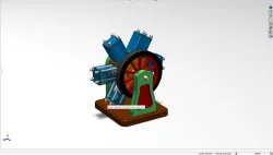 Rotary/Radial Engine Model