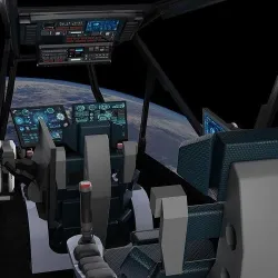 Sci - Fi Cockpit Low-poly 3D model