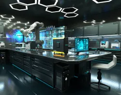 Sci Fi Interior laboratory 3D model