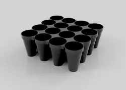 SEEDLING TRAY - 16 PLANTS CELLS 3D print model