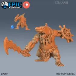 Shark Folk Brute Attack / Underwater Predator / Fish Tribe / Sea Warrior / Water Beast / Ocean Encounter