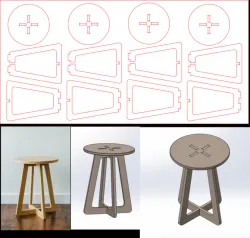 Simple CNC Stool