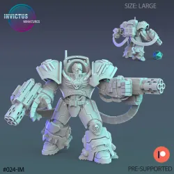 Skeleton Squad Officer / Exoskelet Soldier / Space War Construct / Steampunk Battle Robot / Invasion Army / Cyberpunk Droid / Sci-Fi Encounter