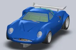 Slotcar "SR40" to 3D print 1:32