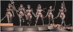 Space elf wytches anime figurines 3D print model