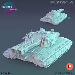 Space Goliath Battle Tank / Roving Vehicle / Alien War Construct / Steampunk Battle Robot / Invasion Army / Cyberpunk / Sci-Fi Encounter