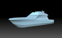 Speedboat boat 3D print model