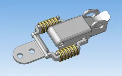Spring loaded mini latch