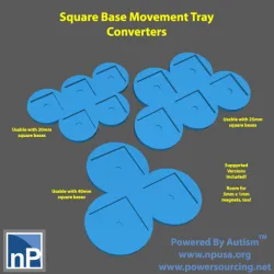 Square Base Movement Tray Converters