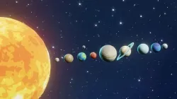 Stylized Solar System 3D Model Low-poly 3D model