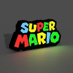 Super Mario Logo Lightbox LED Lamp