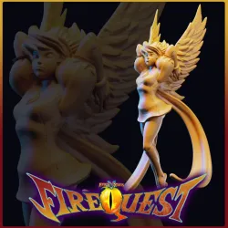 The Princess, Fire Quest Miniature - Pre-Supported