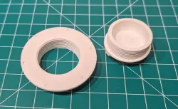 Threaded pass through for 1.625" hole