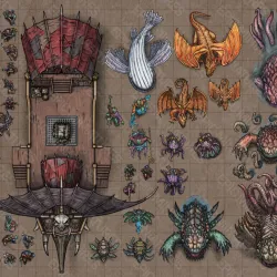 Treasure Hunt Virtual Tabletop Token Set / VTT Tokens Collection