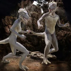 TRex Human Characters Low-poly 3D model