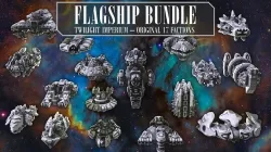 Twilight Imperium 3D print ship models - FLAGSHIP PACK 3D print model