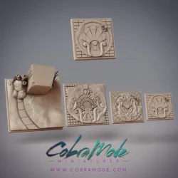 Undersea Emblem Square Base Pack (4pcs)