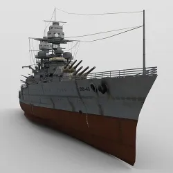 USS Tennessee in obj format 3D model