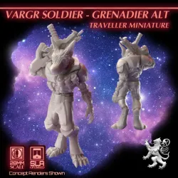 Vargr Soldier - Grenadier - Alt - Traveller Miniature