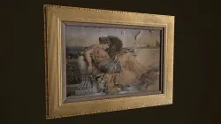 Victorian Framed Painting Low-poly 3D model