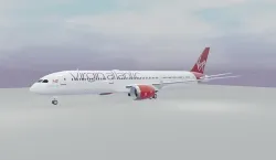 Virgin Atlantic Boeing 787-9 dreamliner  Low-poly 3D model