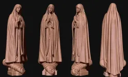 Virgin Fatima - Portugal - Jewerly - Masonry - Carpentry 3D print model