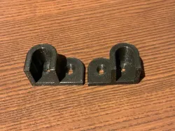Wardrobe bracket for 15x30 rod - with a latch