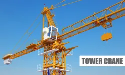 Yellow KH-310 Crane 3D model