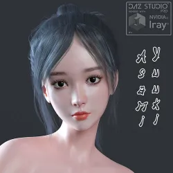Yuuki Asami For Genesis 81 Female 3D model
