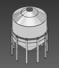 18x30ft Hopper Bin