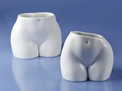 2 Butt Pots Planter - Flower Pot planter for home decoration 3D print model