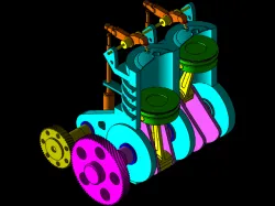 2 Cylinder engine