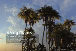 2020 XfrogPlants Oceania 1 Library  3D model