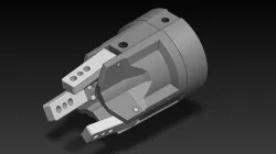 3 jaw self centering angular pneumatic gripper