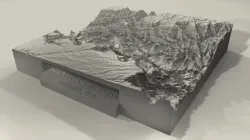 3D Printable Grand Canyon Landscape Plinth 3D print model