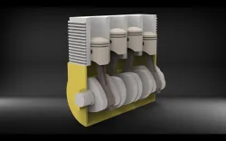 4 piston car engine