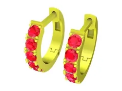 5889 kute diamond earrings 3D print model