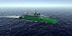 7011 Fast Crew Supply vessels 3D model low-poly Low-poly 3D model