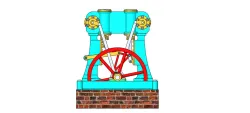 A MODEL OF A MUSGRAVE TYPE STEAM ENGINE